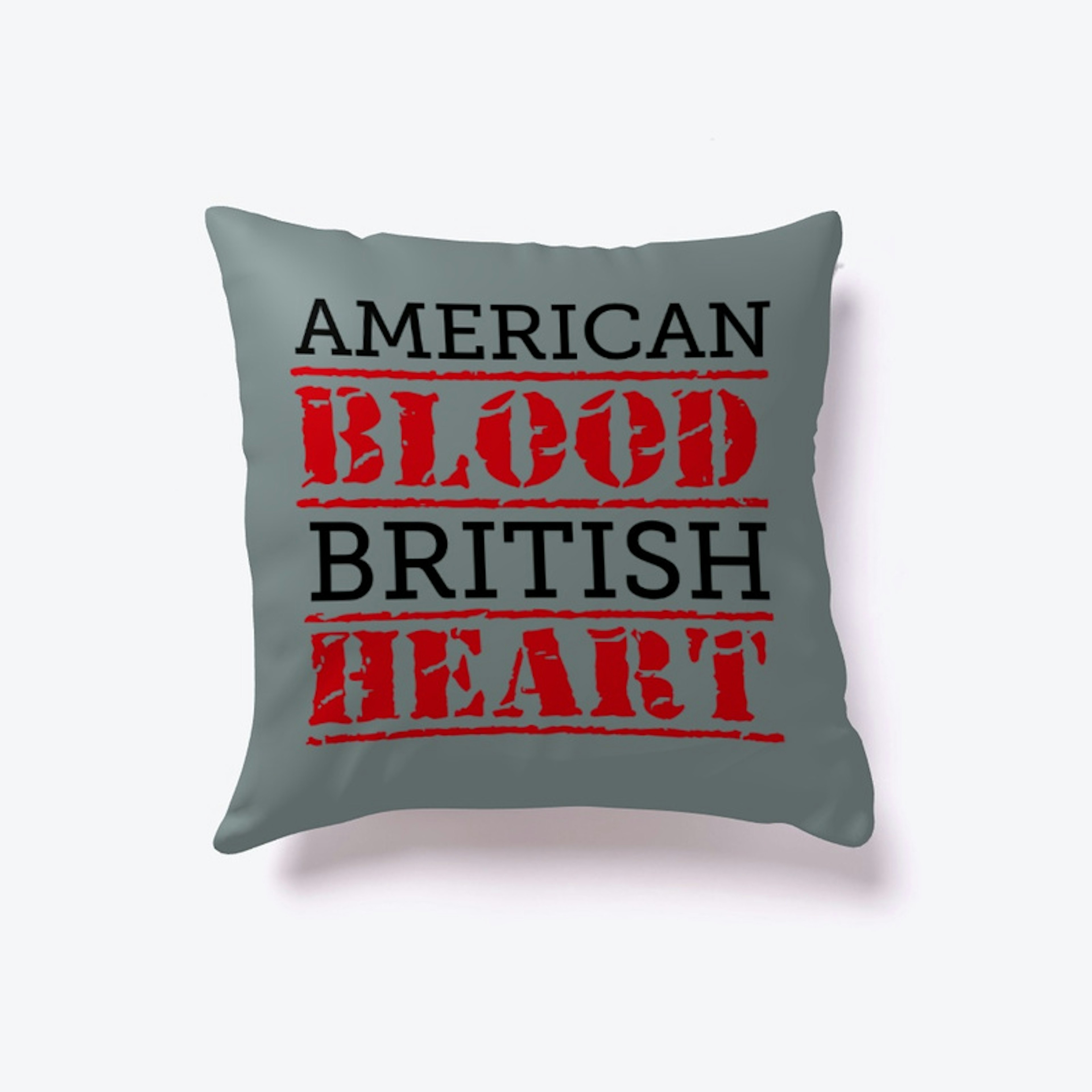 American Blood British Heart Pillow